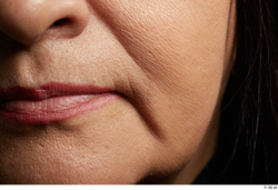 Face Mouth Nose Cheek Skin Woman Chubby Wrinkles Studio photo references